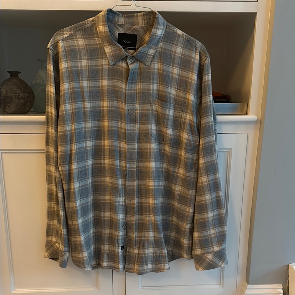 Plaid Button-Up Shirt